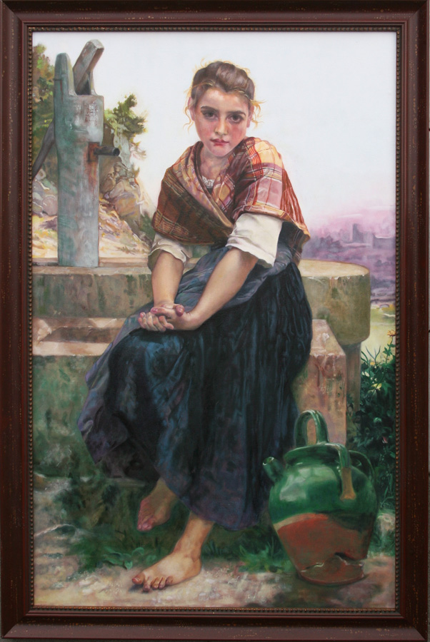 Suzanne Van Summern’s forgery after William-Adolphe Bouguereau, oil on canvas